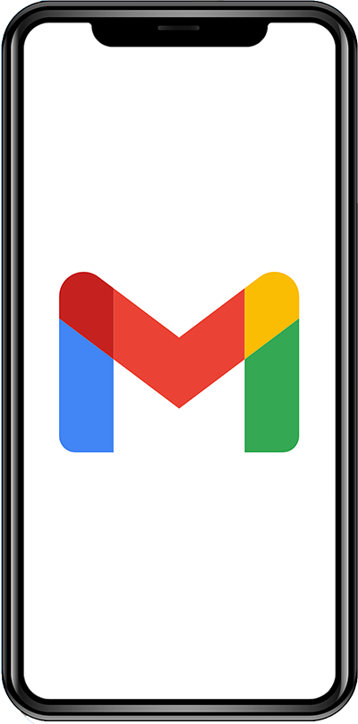 iPhone with Gmail loaded
